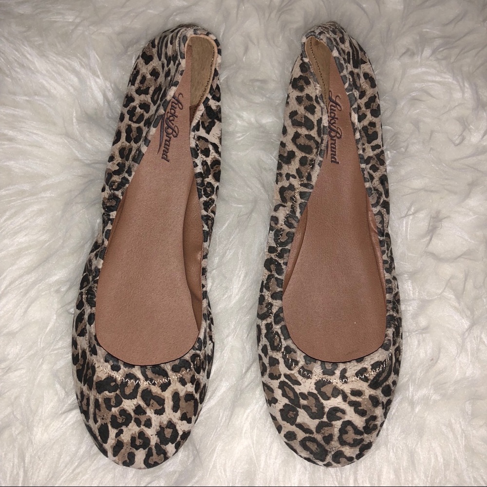 Lucky Brand 🍀 Cheetah Print Flats